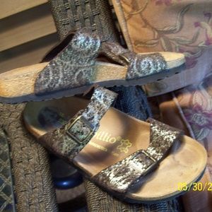 BIRKENSTOCK Sydney Suede Gold/Brown 36/6-7N Unique